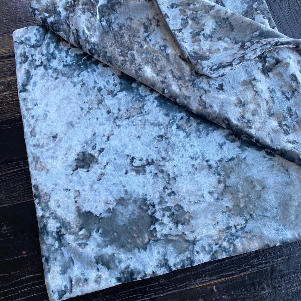 Two Crushed Velvet Pillow Sham